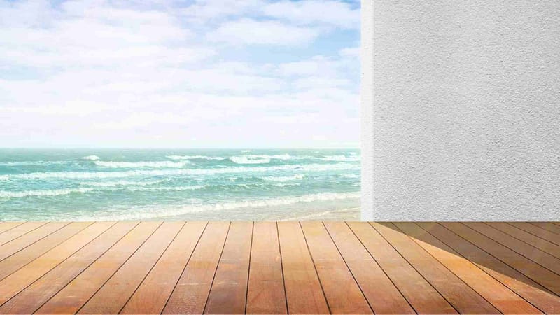 Beach Flooring Example with another type of vinyl flooring