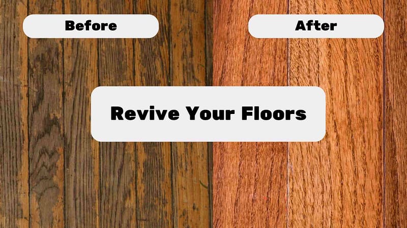 before and after damaged hardwood floors example