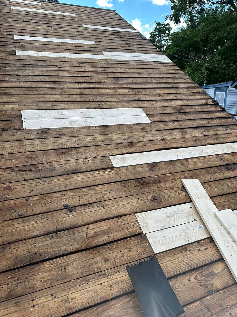 wood replace roof company
