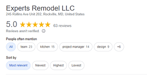 Experts Remodel Google Reviews